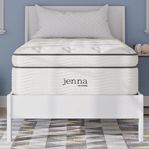 Modway Jenna 14” Twin Pillow Top Mattress