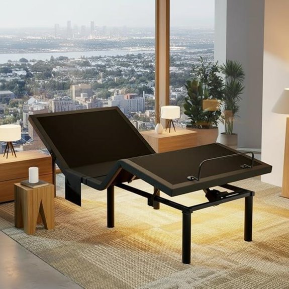 Marsail Twin XL Adjustable Bed Frame with USB Ports