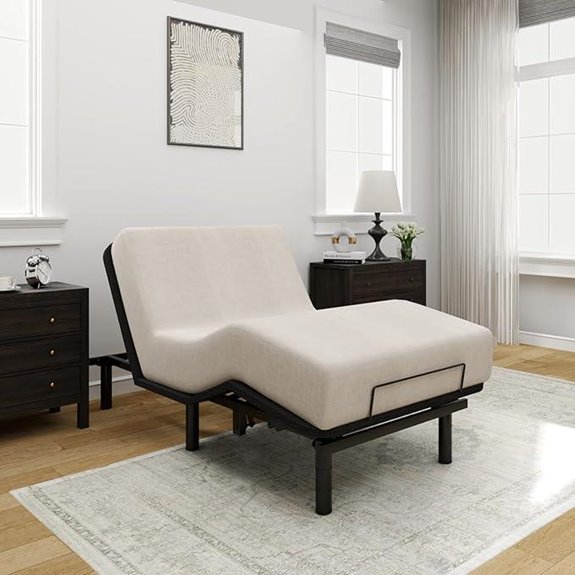 FLEXISPOT Twin XL Adjustable Bed Frame with Remote