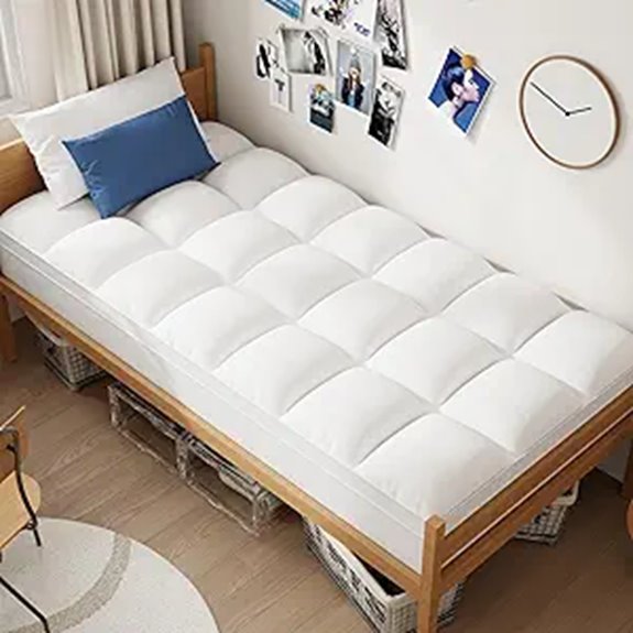 ELEMUSE Twin XL Mattress Topper with Deep Pocket