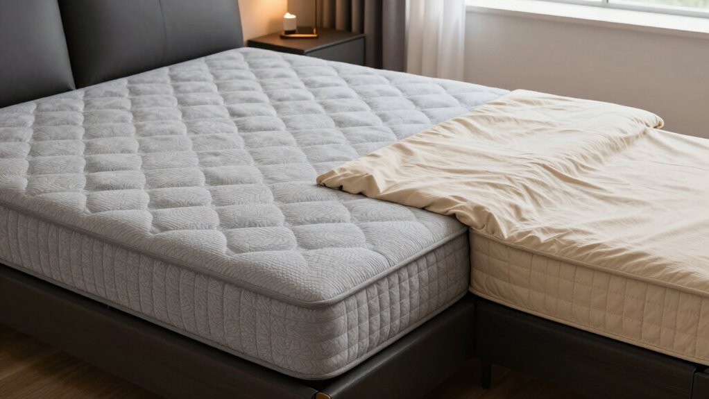 two mattress sleeping comfort
