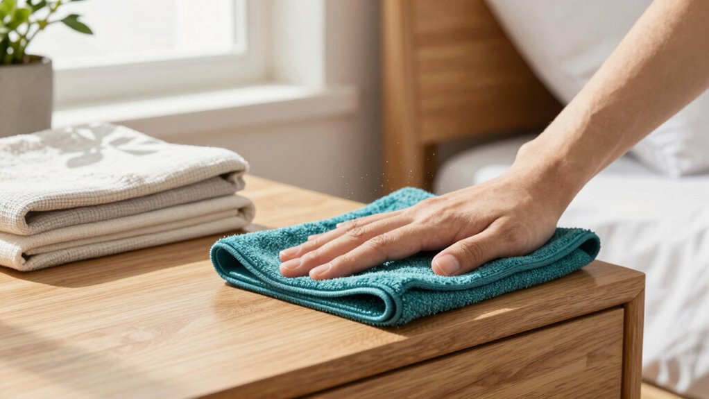 use microfiber cloth regularly