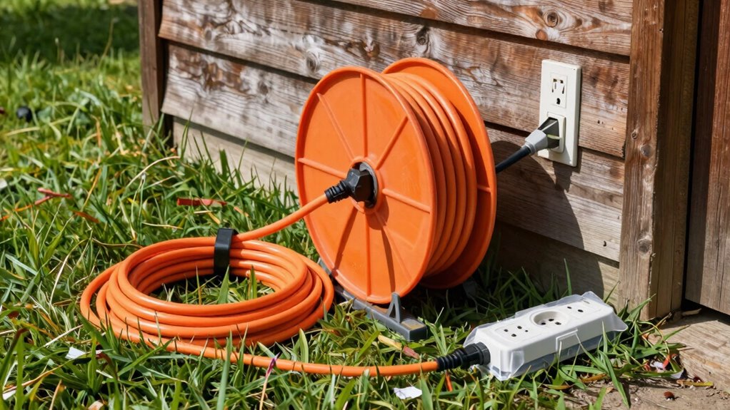 use weatherproof short cords