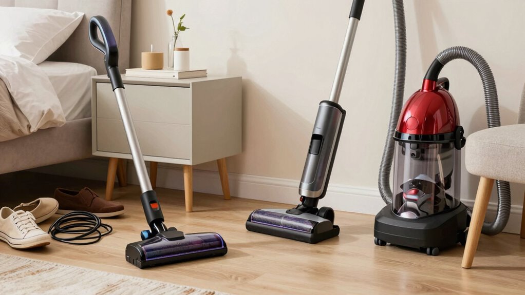 vacuum maneuverability in tight spaces