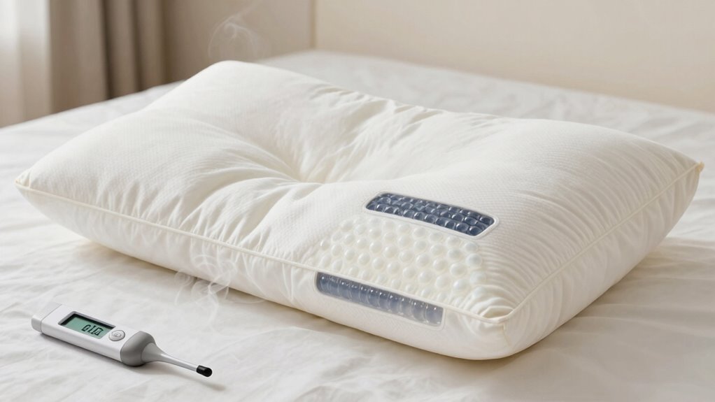 ventilated temperature regulating foam