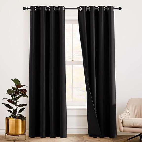 RYB HOME 3-in-1 Soundproof Room Divider Curtains