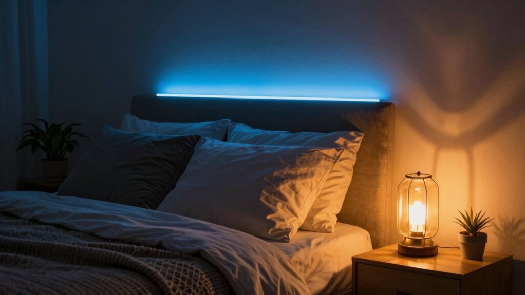 warm lighting promotes better sleep