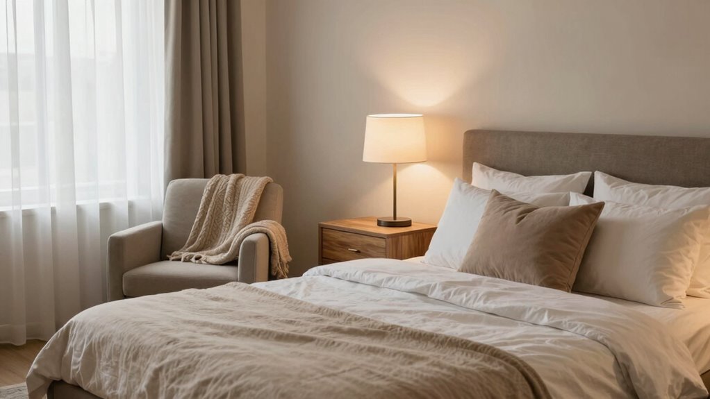 warm practical guest space