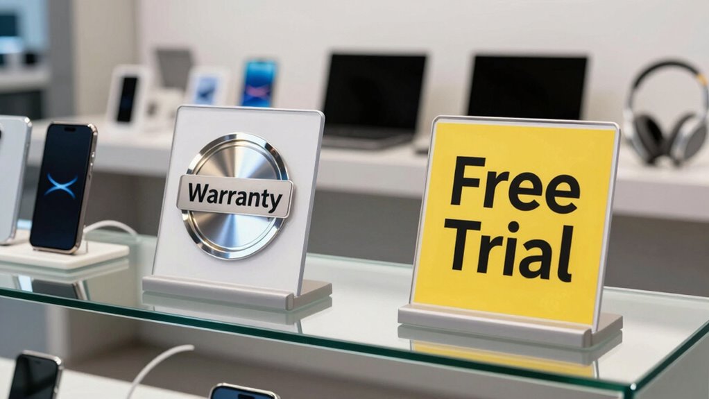 warranties and trial offers