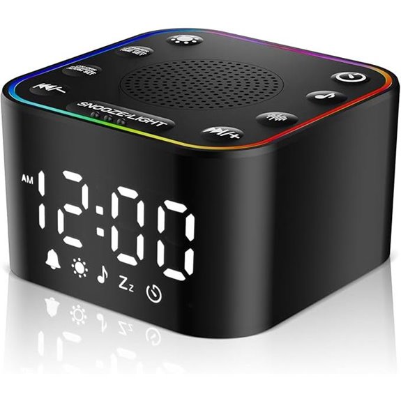 Alampan White Noise Sound Machine with Clock