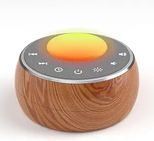 Peakeep White Noise Sound Machine with Light and Battery
