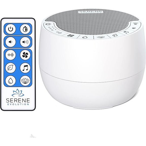 Serene Evolution White Noise Sound Machine with Remote