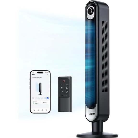 Dreo WiFi Tower Fan with Alexa/Google Control