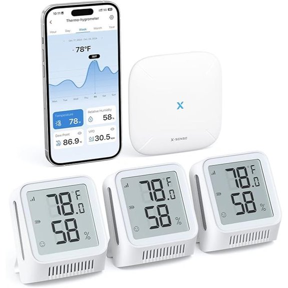 X-Sense WiFi Hygrometer with App & Sensors