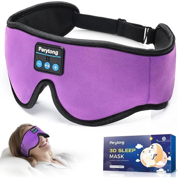Bluetooth Sleep Mask with Headphones and Noise Canceling