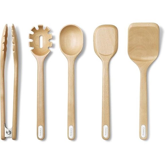 Caraway 5-Piece Wooden Cooking Utensil Set