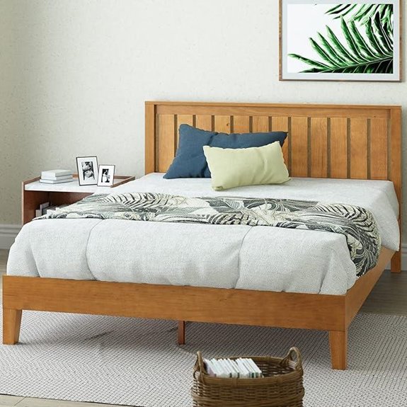 Zinus Alexis King Wood Platform Bed Frame