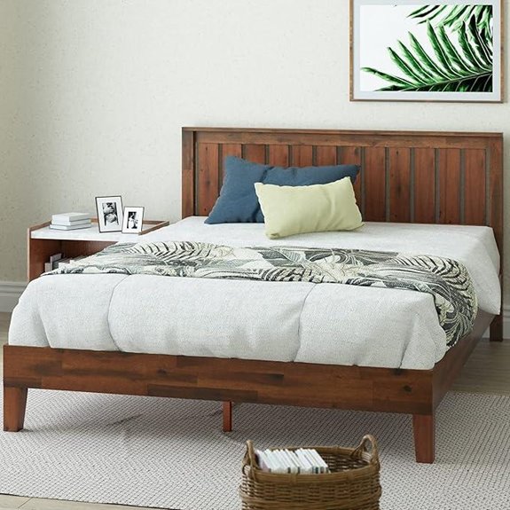 Zinus Vivek King Wood Platform Bed Frame