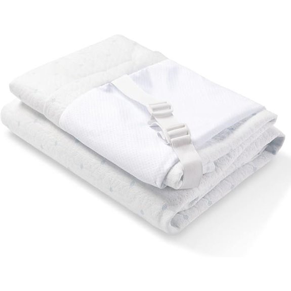 Ferlizer Mattress Topper Cover with Zipper & Straps