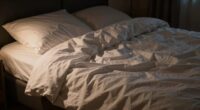 bed feels uneven midnight