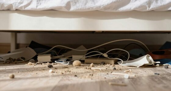 clutter obstructs underbed airflow