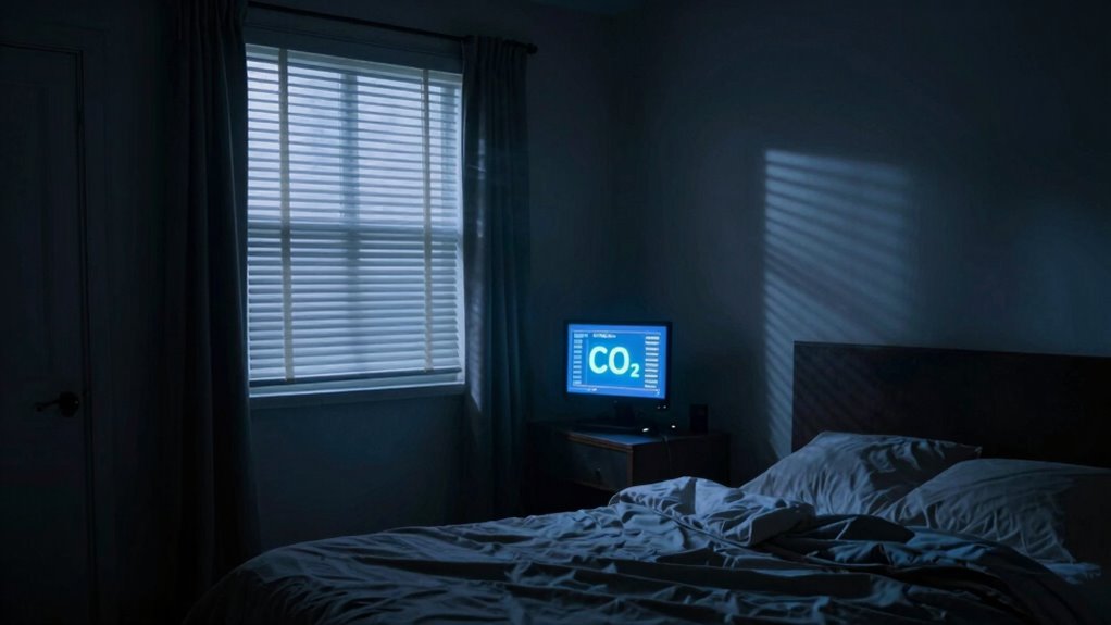 co2 accumulates overnight indoors