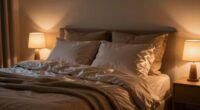 coordinate lighting with bedding