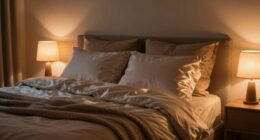 coordinate lighting with bedding