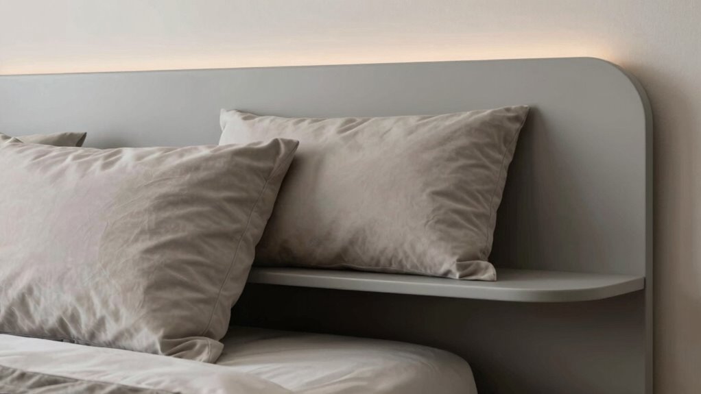headboard design influences pillow arrangement