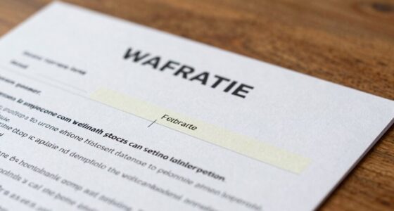 important warranty details