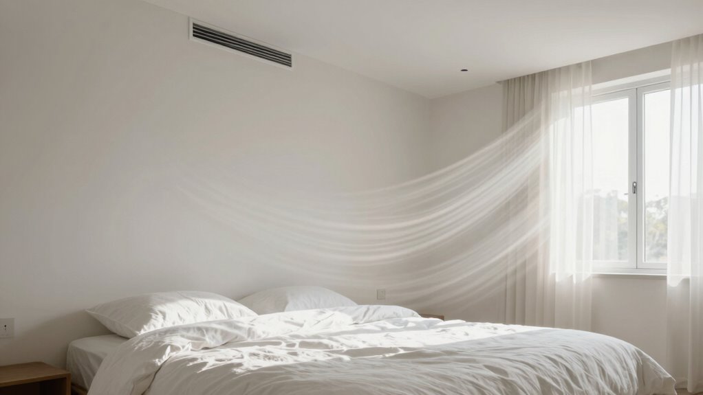 optimize bedroom airflow patterns