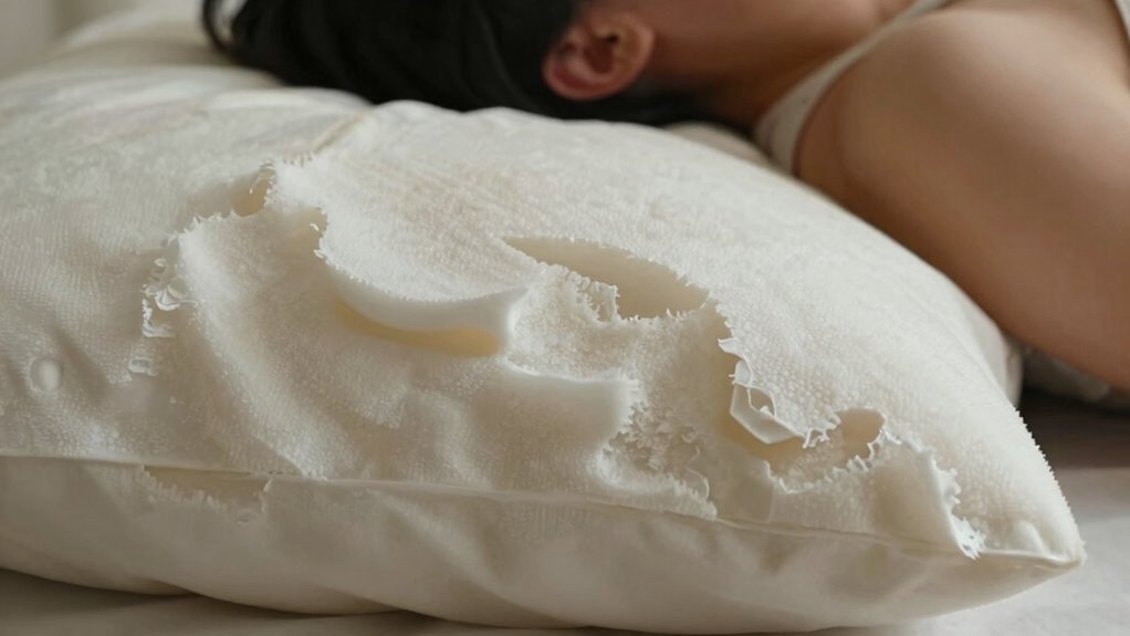 slow foam support causes pain