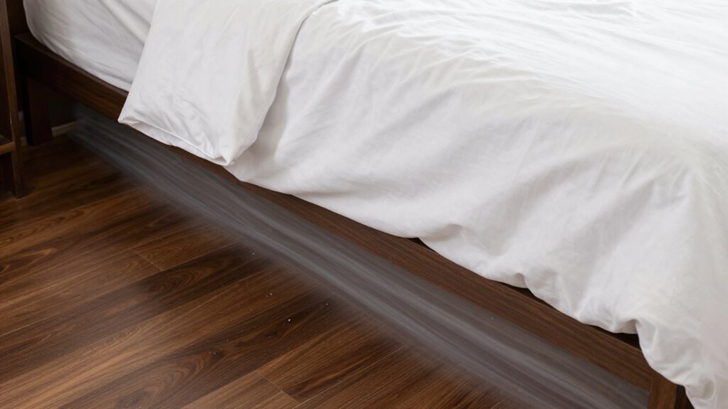 under bed airflow prevents mold