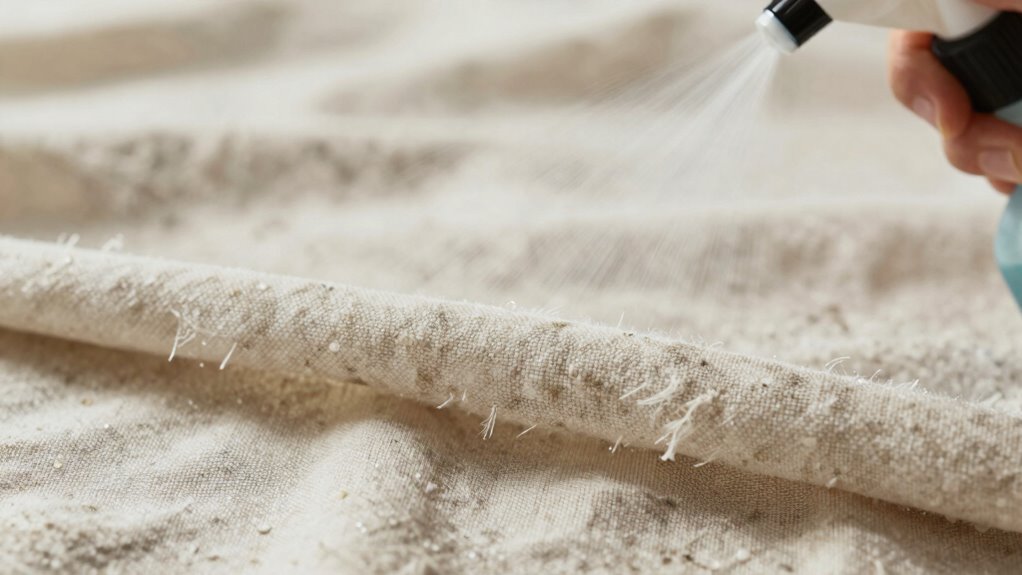 using wrong fabric spray