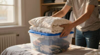 Bulky Bedding Took Over My Closet Until I Tried This $24 Storage Solution