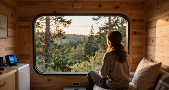 The Nature Pod by Vagabond Haven: A ThermoWood Cabin With a Panorama Window Over the Bed