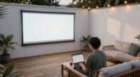 A Backyard Has An Outdoor Movie Screen — And I Can’t Stop Thinking About It