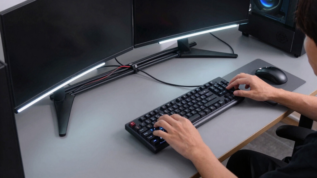 How I Created A Cleaner Gaming Setup By Hiding Lights In Plain Sight