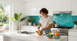 An All-White Kitchen Is Now A Colorful Miami-Inspired Escape