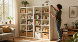 I Created A Pretty IKEA BILLY Hack That Seriously Cuts Clutter