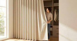 I Ditched My Closet Doors For $60 Pleated Curtains (See Why!)