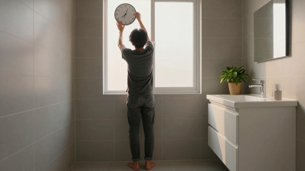 I Moved A Clock To My Bathroom, And It Changed My Morning Routine Forever