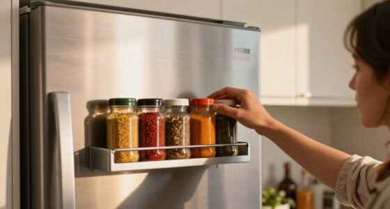 This Magnetic Shelf Turns The Empty Side Of Your Fridge Into Extra Storage Space