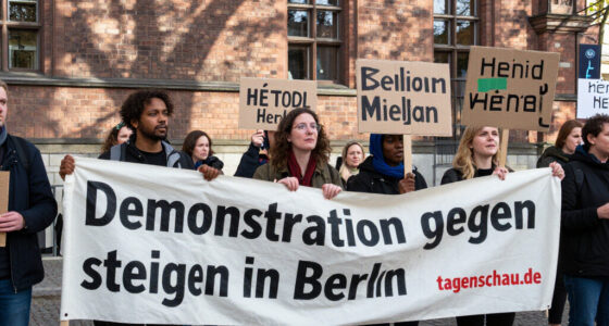 Demonstration Gegen Steigende Mieten In Berlin - Tagesschau.de