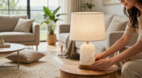 Walmart's New $25 Travertine-Look Lamp Looks Shockingly High-End