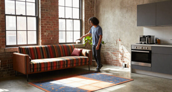 A 600-Square-Foot NYC Loft Mixes Industrial Bones With Colorful Stripes