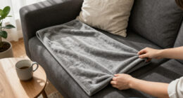 A Closer Look At The Grey Bedsure GentleSoft Reversible Throw