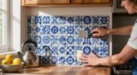 Chef Yotam Ottolenghi Did It — This Backsplash Mural Trend Is A "Commitment To Joy" In Your Home, Says Interior Designers