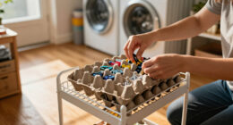 Ditch Bins: The Smarter Way To Organize A Storage Cart Using Empty Egg Cartons