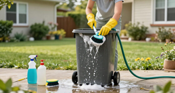 Smelling Your Garbage Cans? The Underrated Trick To Give Them A Deep Clean